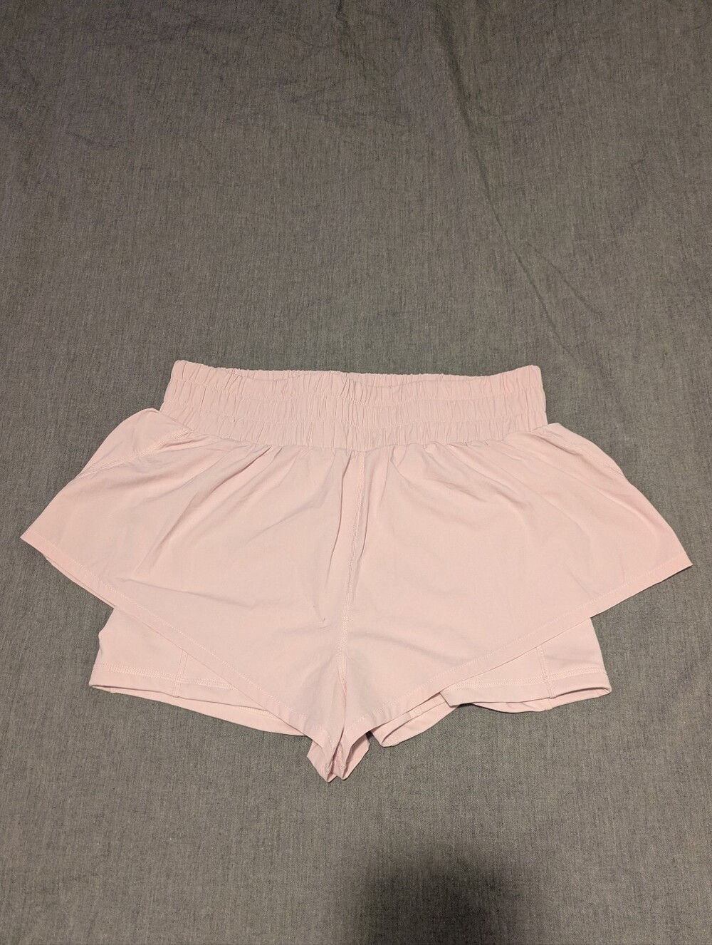 POPFLEX High Waisted Supershort Running Shorts Orchid Ice - Medium